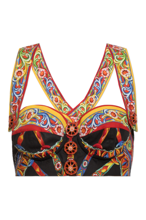 Short top with 'Carretto' print
