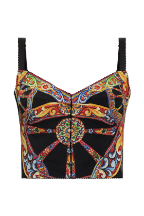 Top corto con estampado "Carretto"