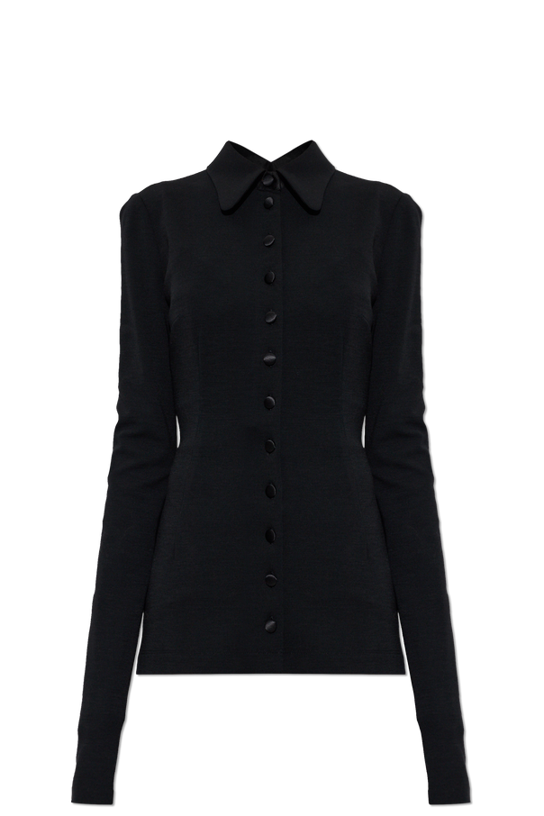 Fitted Wool Shirt od Dolce & Gabbana