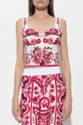 Dolce & Gabbana WHITE Printed tank top