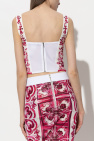 Dolce & Gabbana WHITE Printed tank top