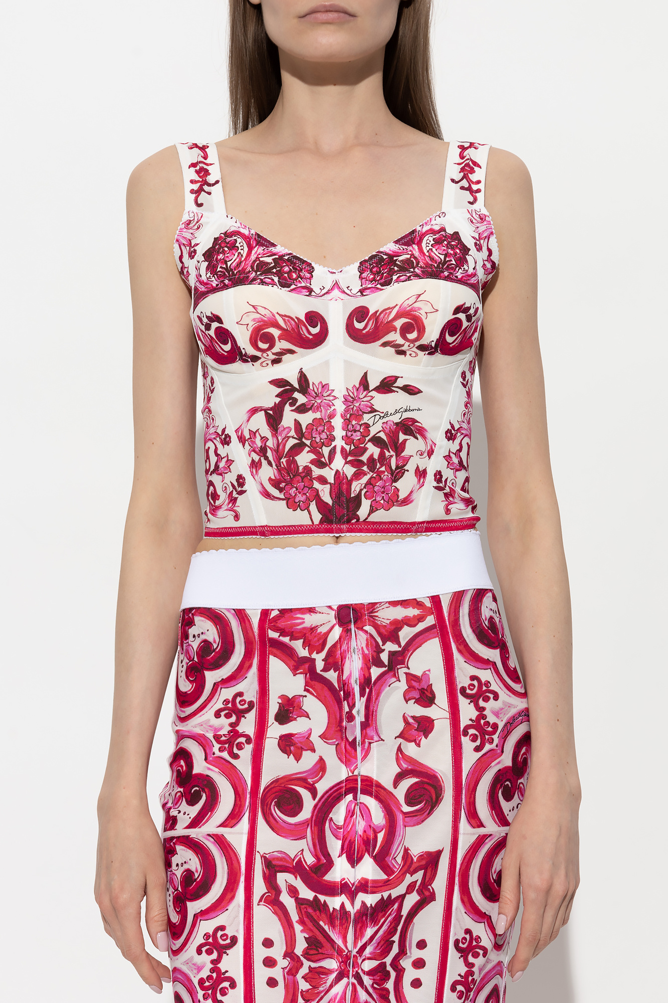 Dolce & Gabbana embellished neckline fine knit jumper dolce gabbana leopard print midi dress item
