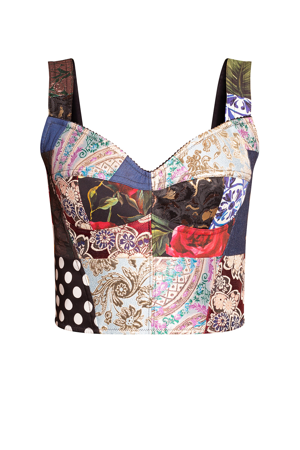 Dolce & Gabbana Cropped patterned top