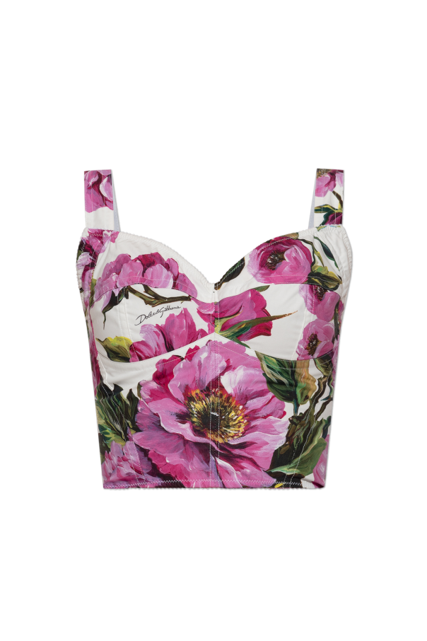 Top with floral pattern od Dolce & Gabbana