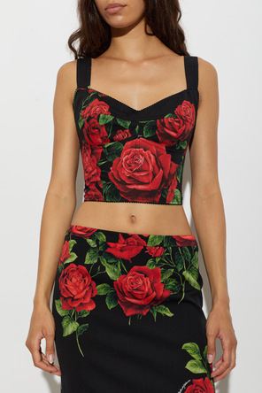 Dolce & Gabbana Short top with floral motif