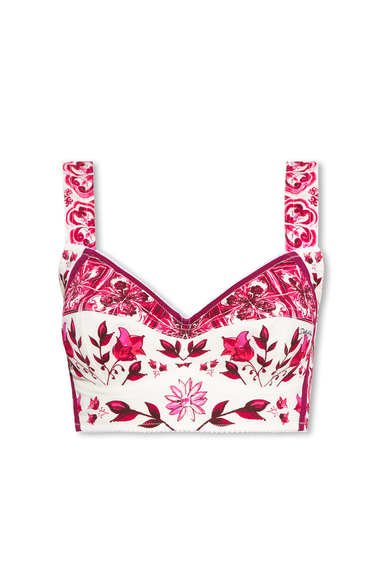 Pink Cropped tank top Dolce & Gabbana - Vitkac GB
