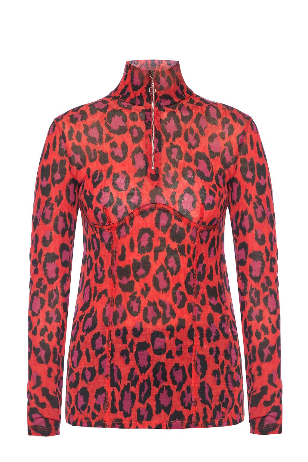 kenzo leopard print coat