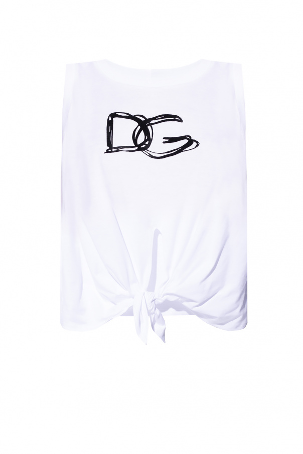 Dolce & Gabbana Back To School T-shirt Tank top with tie detail