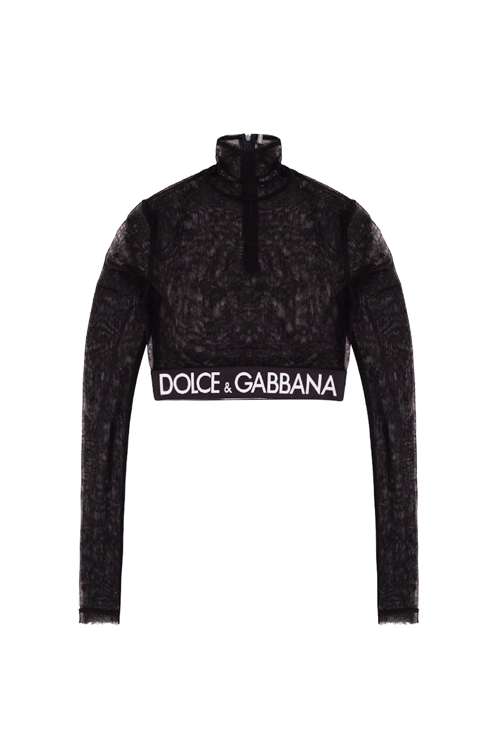 womens dolce & gabbana frayed jackets Tulle top