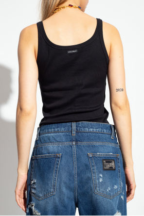 Dolce & Gabbana Prążkowany top