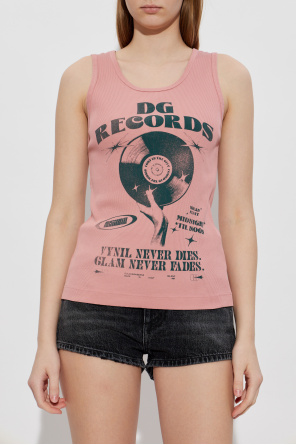 Dolce & Gabbana Ribbed top with print