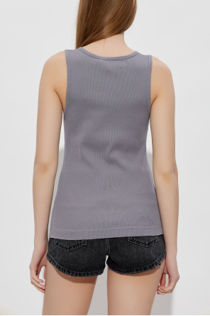 Dolce & Gabbana Ribbed top with vintage effect