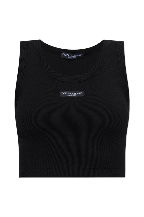 Short ribbed sleeveless top od Dolce & Gabbana