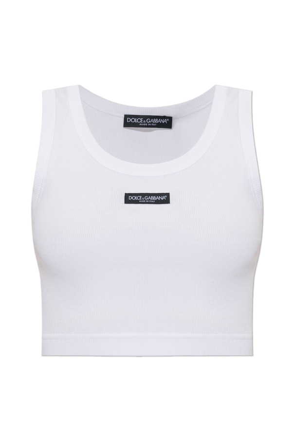 Short ribbed sleeveless top od Dolce & Gabbana