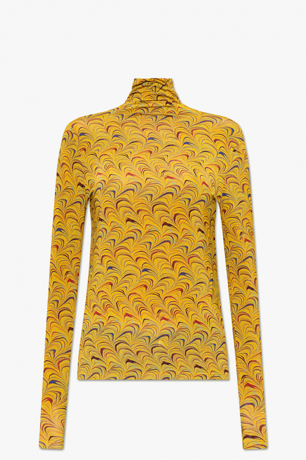 Ulla Johnson ‘Aurelia’ patterned turtleneck logga sweater