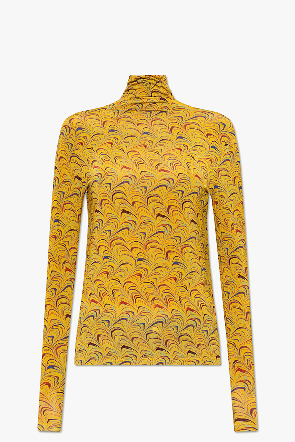 Ulla Johnson ‘Aurelia’ patterned turtleneck logga sweater