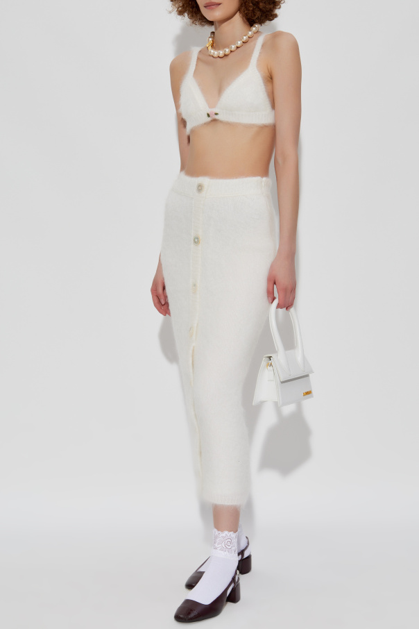 Alessandra Rich Wełniany biustonosz