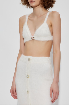 Alessandra Rich Wełniany biustonosz