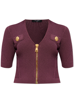 Top with decorative buttons