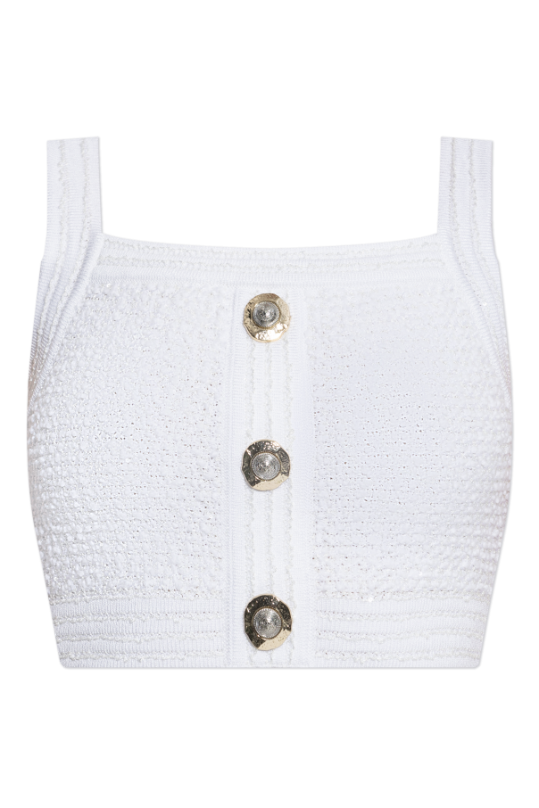 Tweed tank top od Balmain