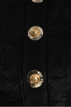 Balmain Short top with appliqués