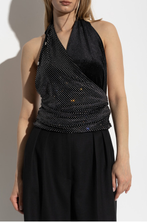 Balmain Top mit schimmernden Pailletten