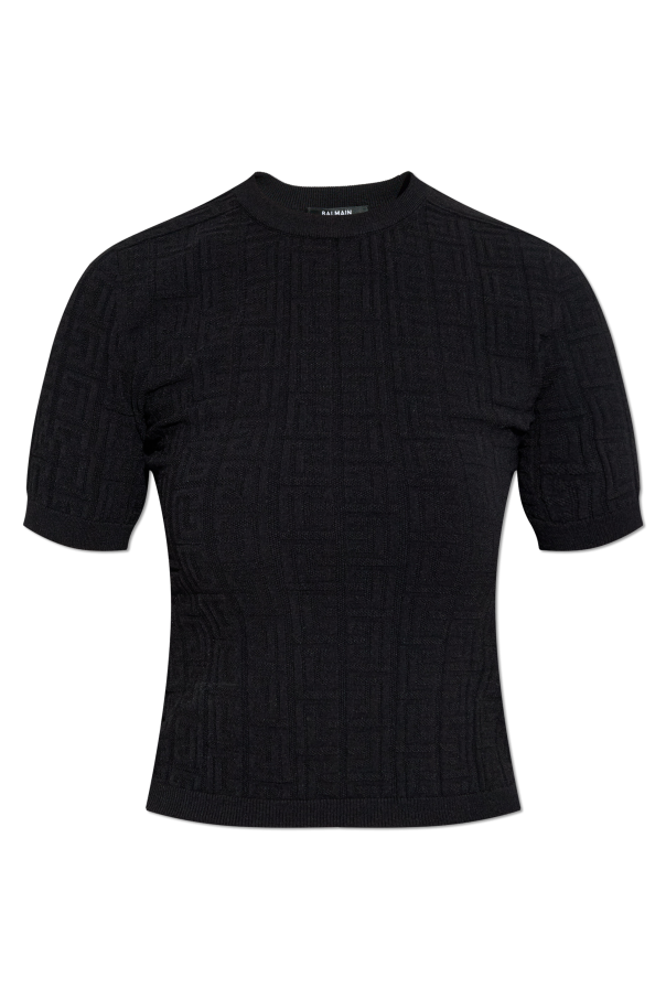 Top with a round neckline od Balmain