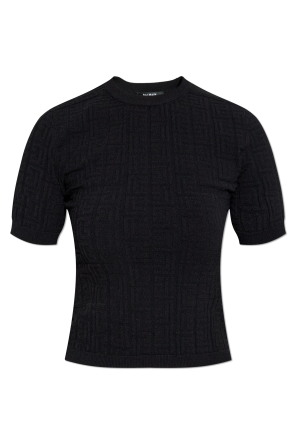 Top with a round neckline