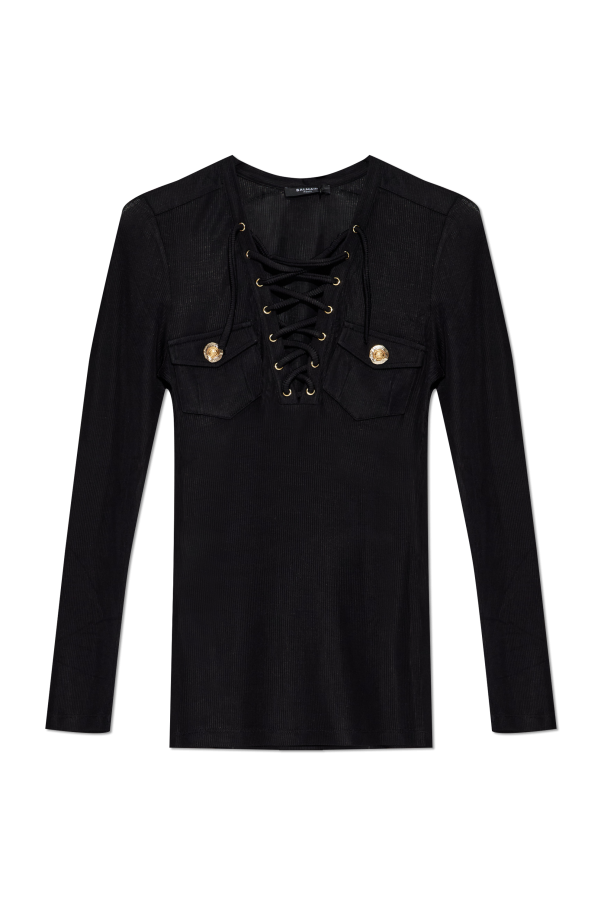 Ribbed top od Balmain