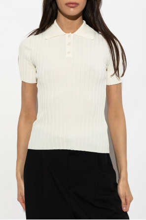 Ami Alexandre Mattiussi Pleated polo