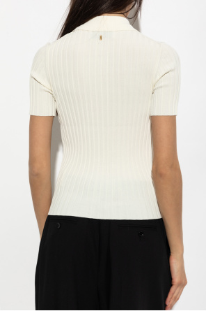 Ami Alexandre Mattiussi Pleated polo