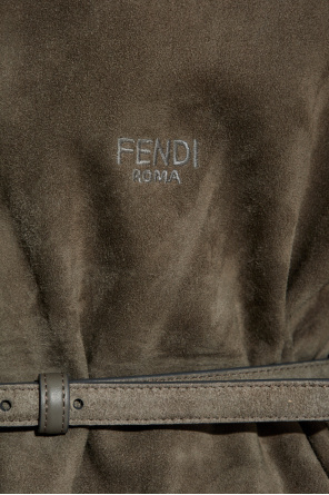 Fendi Camisa de ante con aberturas laterales