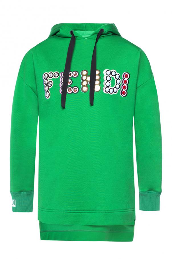 Asymmetrical sweatshirt with logo Fendi 