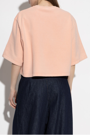 Fendi Short T-shirt with embossed logo