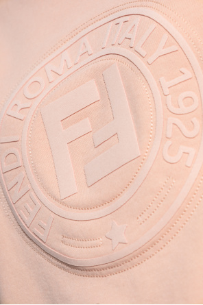 Fendi Short T-shirt with embossed logo