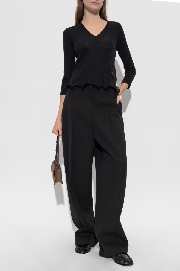 Fendi Top finished with a ruffle