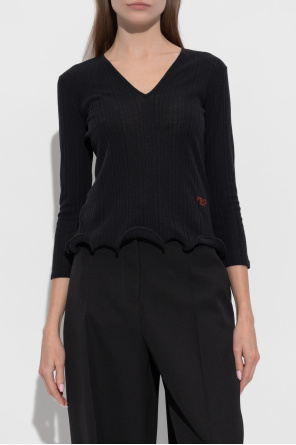 Fendi Top finished with a ruffle