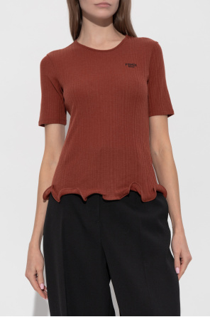 Fendi Top finished with a ruffle