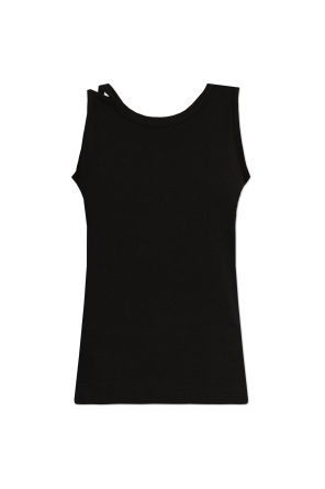 Top with shoulder cutouts