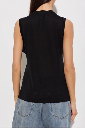 Ami Alexandre Mattiussi Top con logo bordado