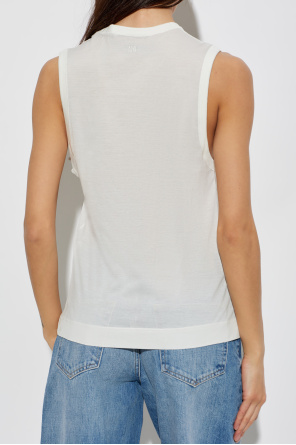 Ami Alexandre Mattiussi Top with embroidered logo
