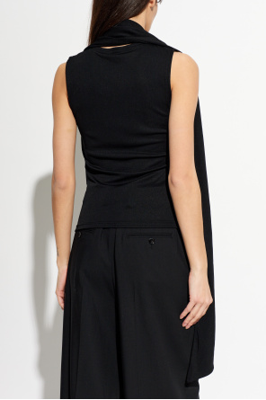 Ami Alexandre Mattiussi Top con pestaña decorativa