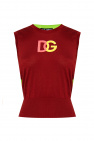 Dolce & Gabbana chest logo T-shirt Rosso Шлепки Dolce & Gabbana