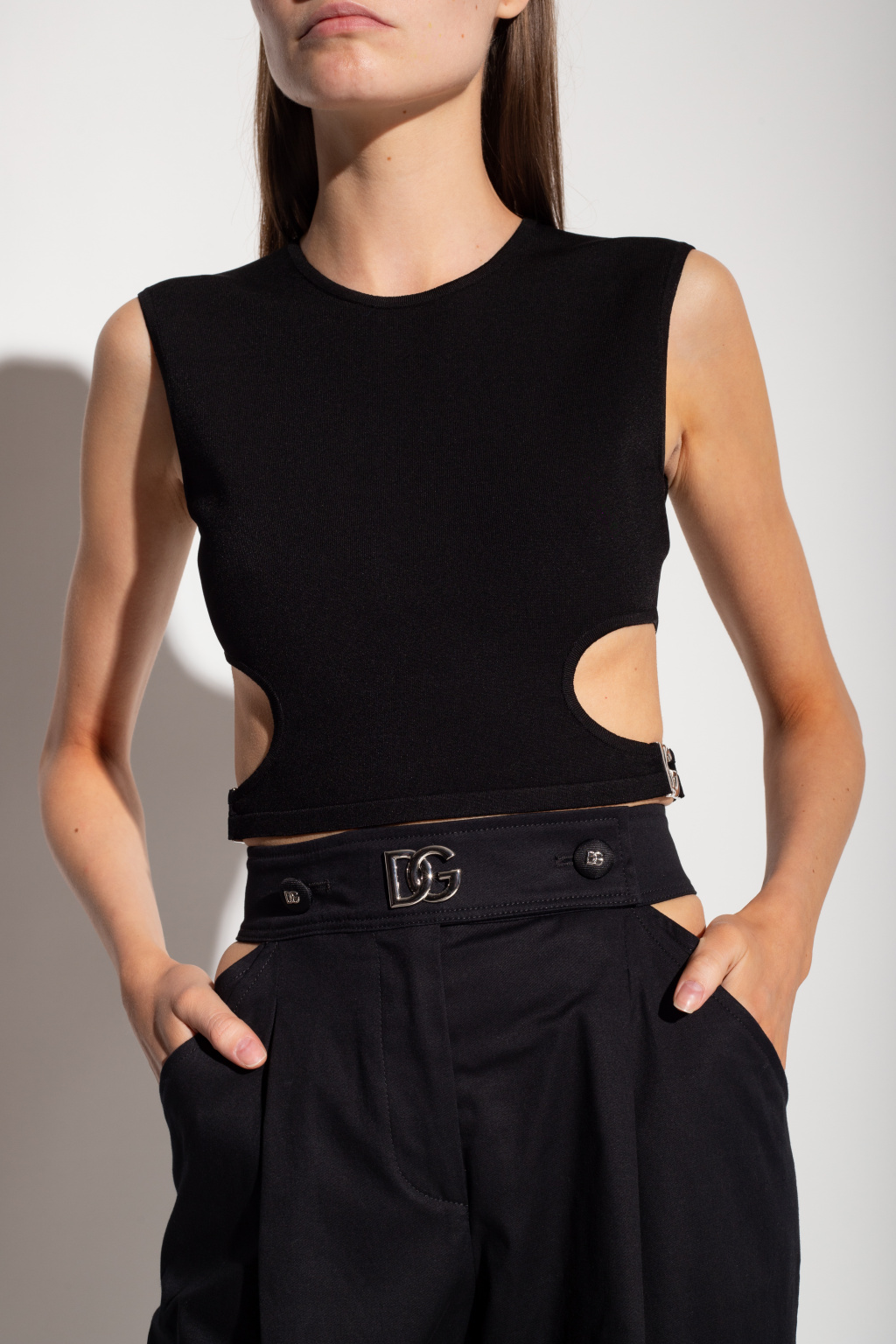 Туфли балетки dolce gabbana италия Cut-out top