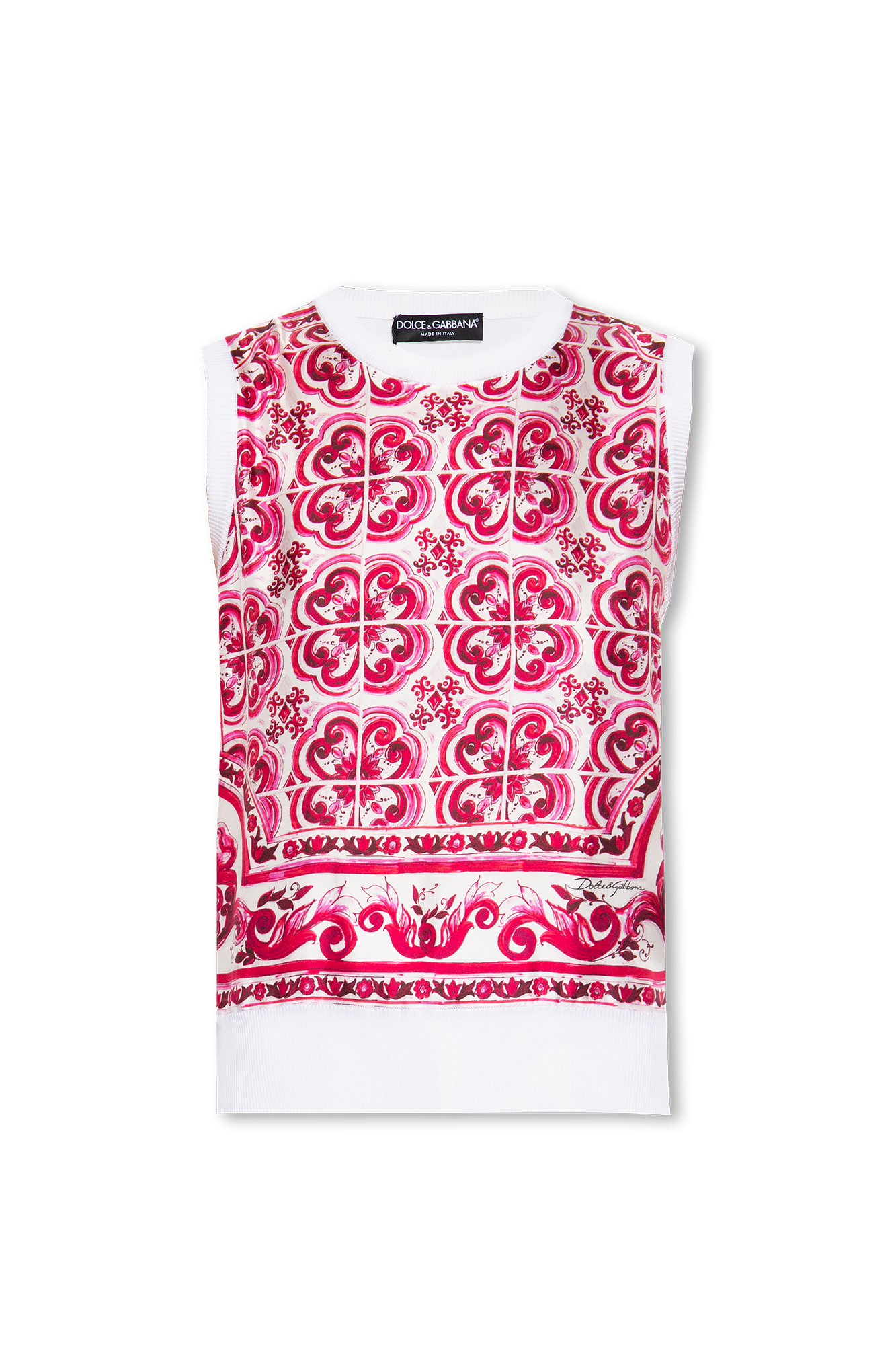White Sleeveless shirt Dolce & Gabbana - Vitkac Italy
