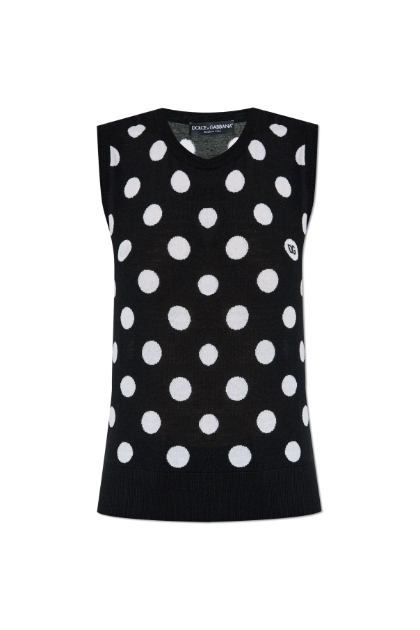 Dolce & Gabbana Polka dot pattern vest
