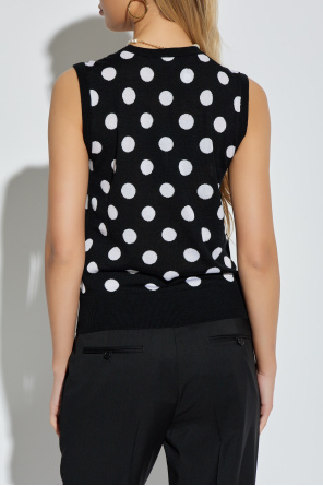 Dolce & Gabbana Polka dot pattern vest