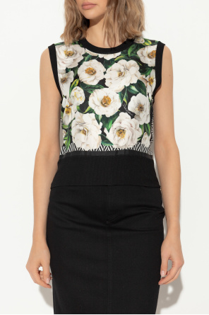 Dolce & Gabbana Sleeveless silk top