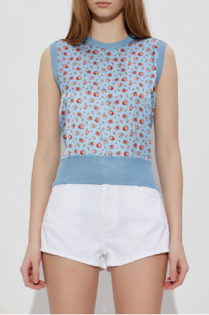 Dolce & Gabbana Seidenweste mit Blumenmuster