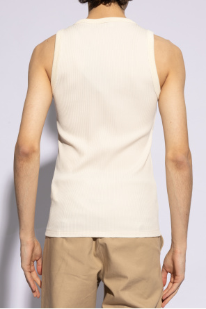 Fendi Ribbed top with logo